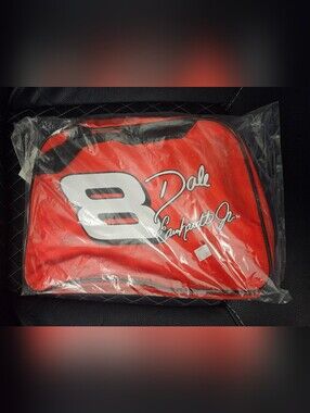 Vintage Dale Earnhardt Jr #8 NASCAR Rigid Gear Bag Travel Tote Red NIB Kmart